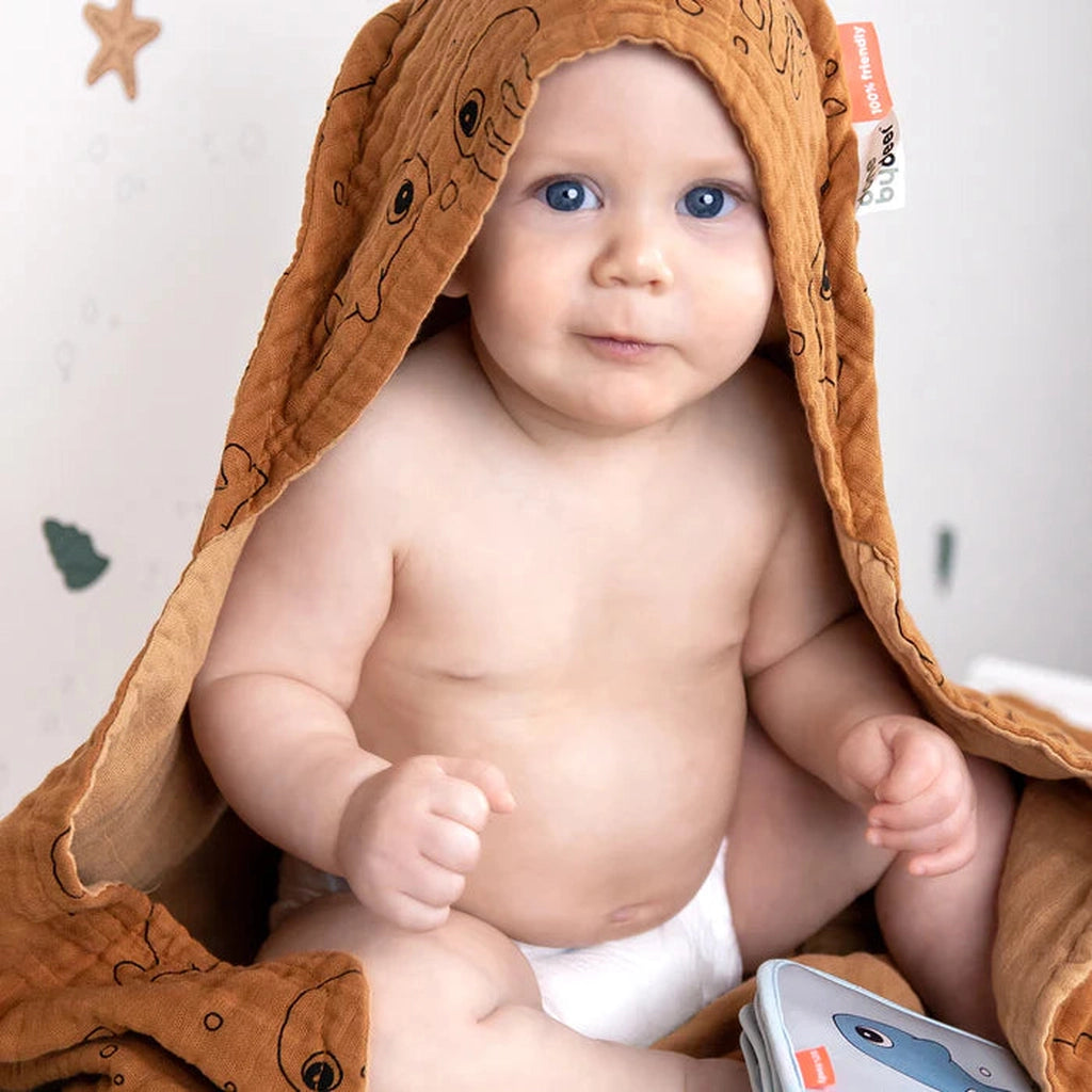 Done by Deer Sea Friends huppupyyhe - Vaatteet ja asusteet - Done by Deer - Sininen - - - Muksukaskauppa.fi