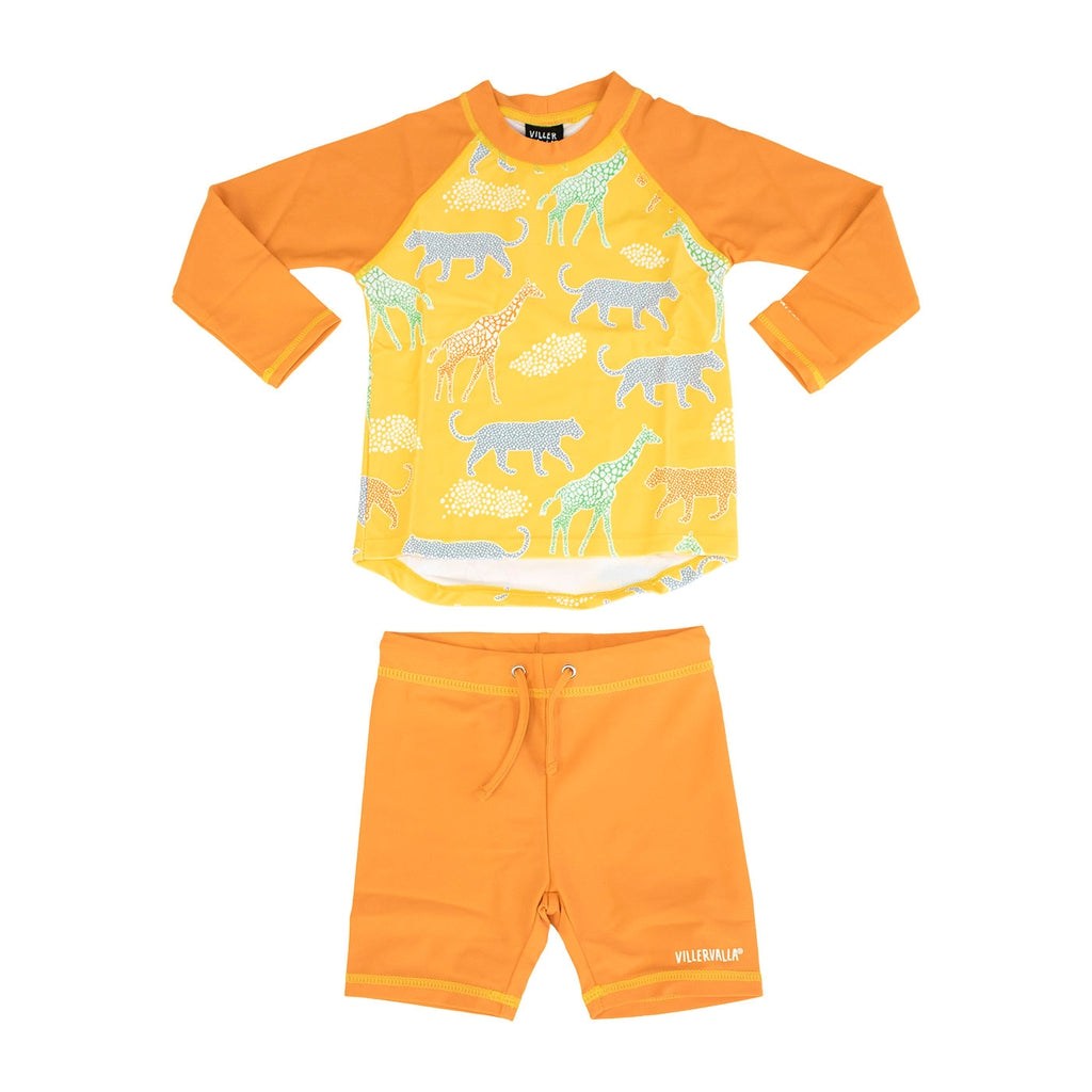 Villervalla Uv-setti Savanni - lasten uima-asu - Uimapuku - Villervalla - Maize/Tangerine - 98 - - Muksukaskauppa.fi