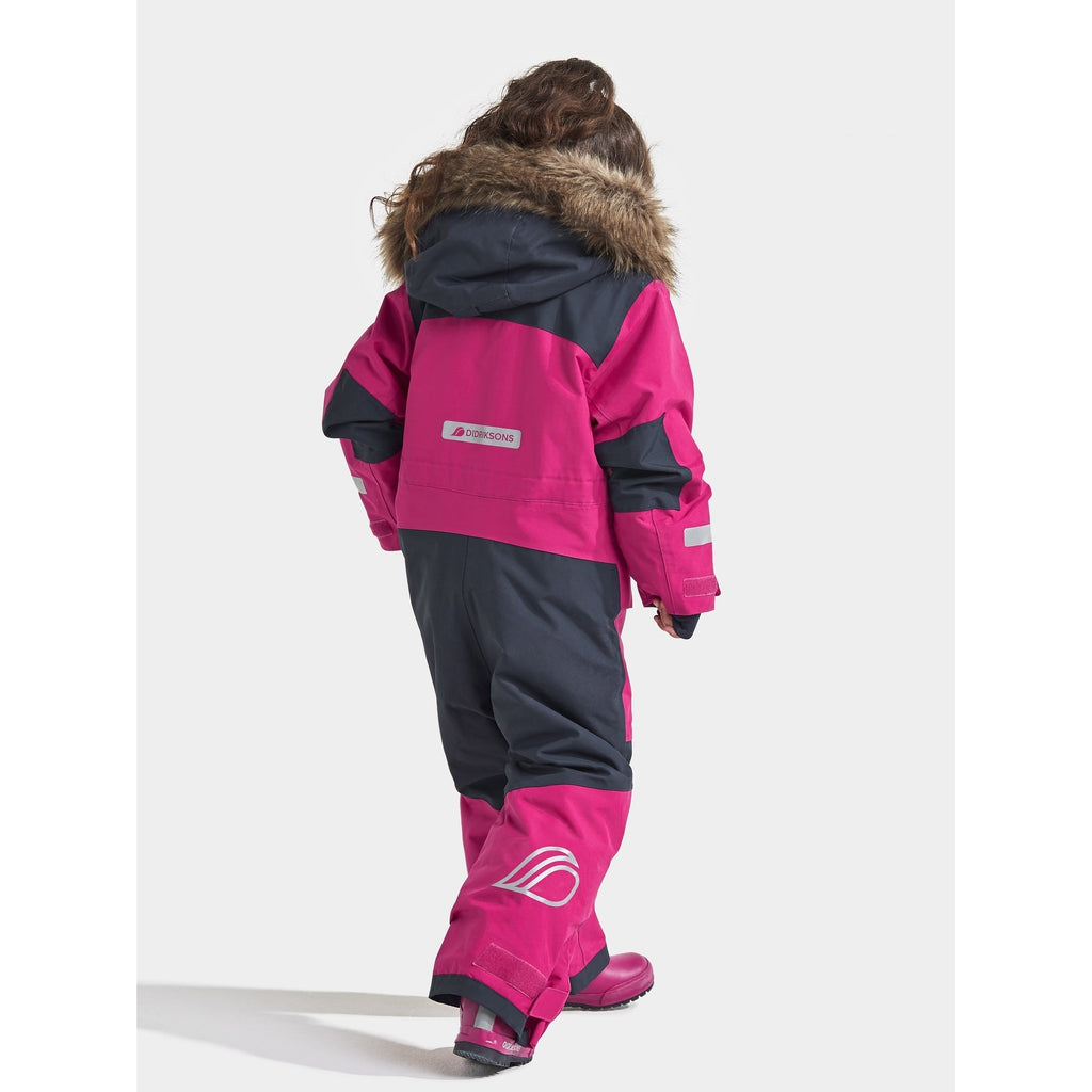 Didriksons Björnen Kid&#39;s Coverall - lasten talvihaalarit - Haalari - Didriksons - Island Print Ai Blue - 100 - - Muksukaskauppa.fi