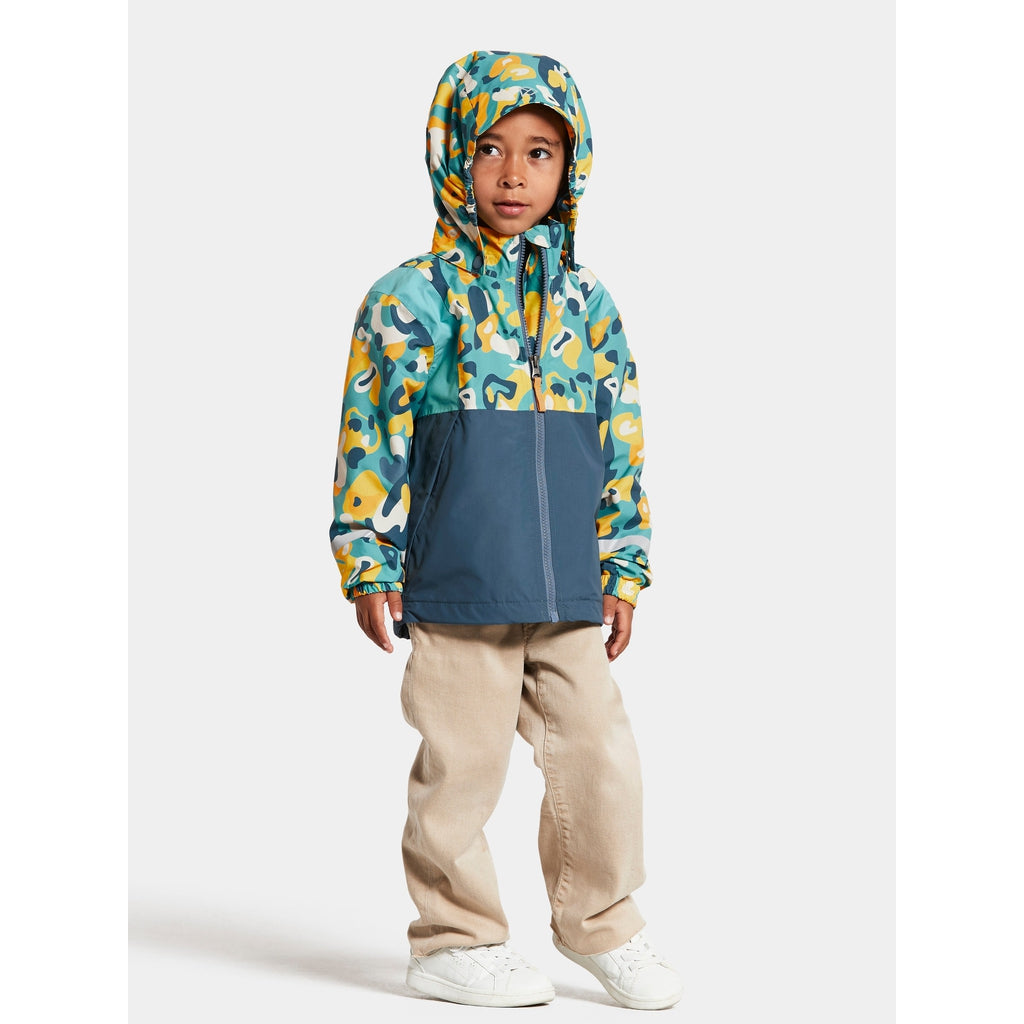 Didriksons Block Kid´s Jacket - lasten takki - Takki - Didriksons - Yellow bubbels print - 90 - - Muksukaskauppa.fi