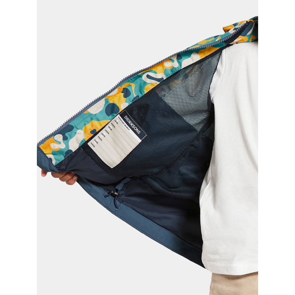 Didriksons Block Kid´s Jacket - lasten takki - Takki - Didriksons - Yellow bubbels print - 90 - - Muksukaskauppa.fi