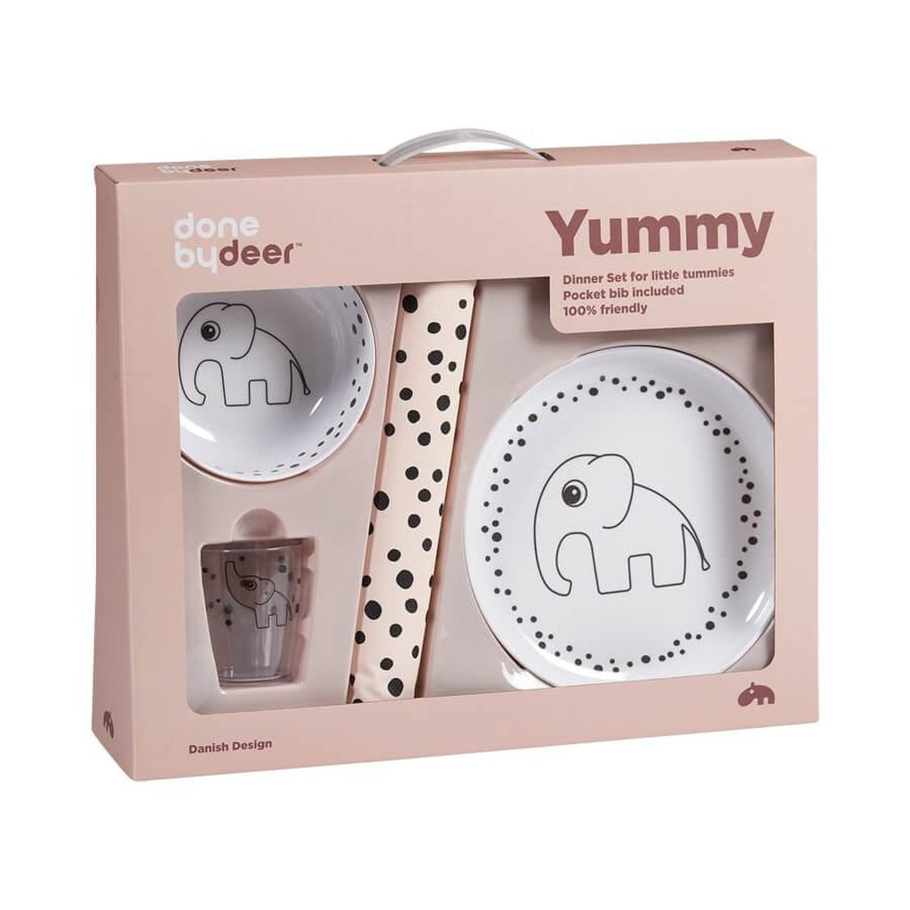 Done by Deer - Happy Dots ruokailusetti - Tarvike - Done by Deer - Sininen - - - Muksukaskauppa.fi