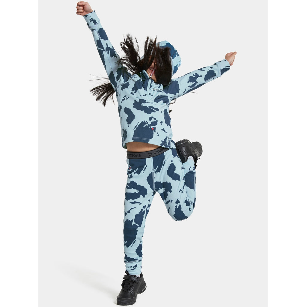 Didriksons Jadis Kid&#39;s Print Set - lasten kerrasto - - Didriksons - Island Print Peach Rose - 120 - - Muksukaskauppa.fi