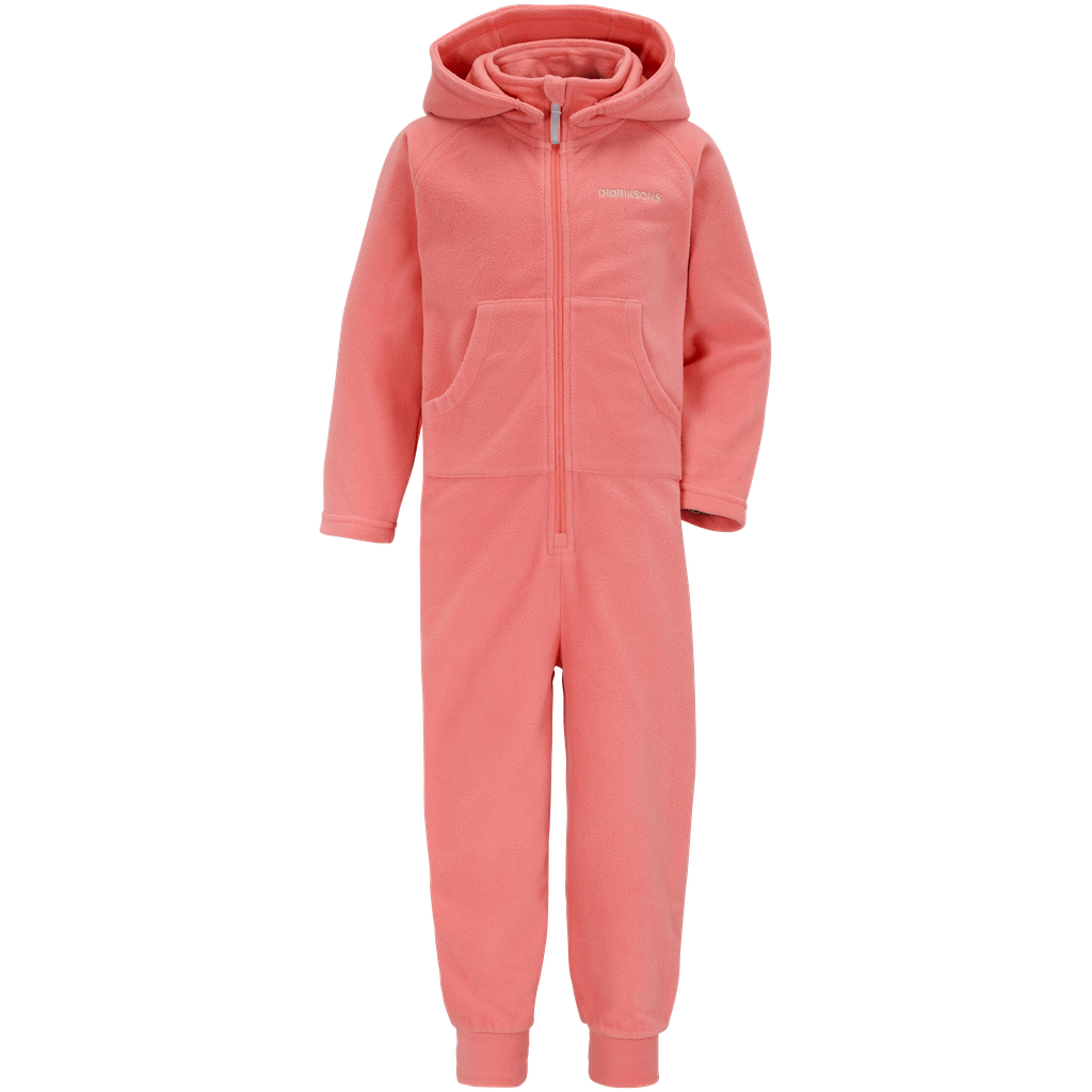 Didriksons Monte Kid&#39;s Coverall - lasten fleecehaalari - Haalari - Didriksons - Peach rose - 90 - - Muksukaskauppa.fi