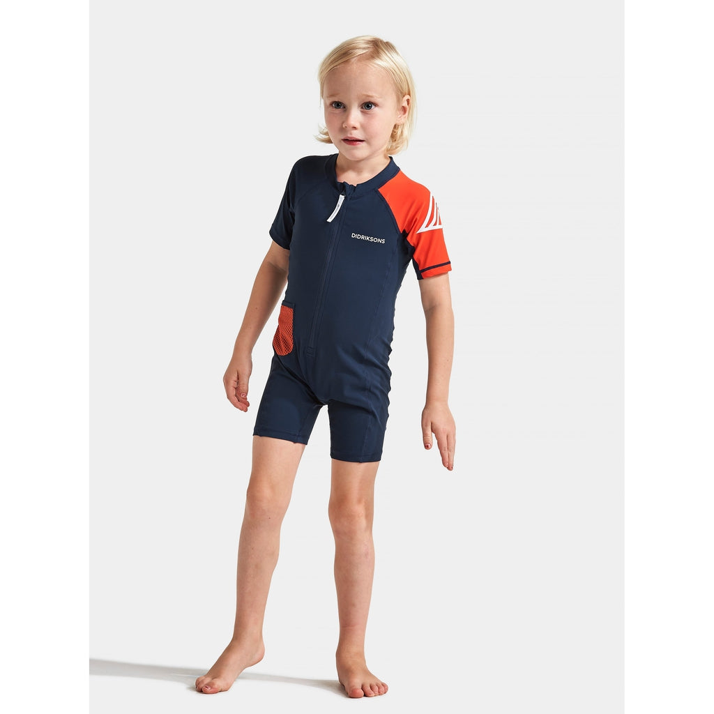 Didriksons Reef Kid&#39;s Swimming Suit - lasten uima-asu - Uimapuku - Didriksons - Navy - 120 - - Muksukaskauppa.fi
