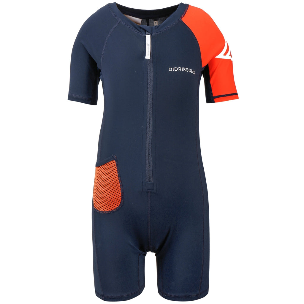 Didriksons Reef Kid&#39;s Swimming Suit - lasten uima-asu - Uimapuku - Didriksons - Navy - 120 - - Muksukaskauppa.fi