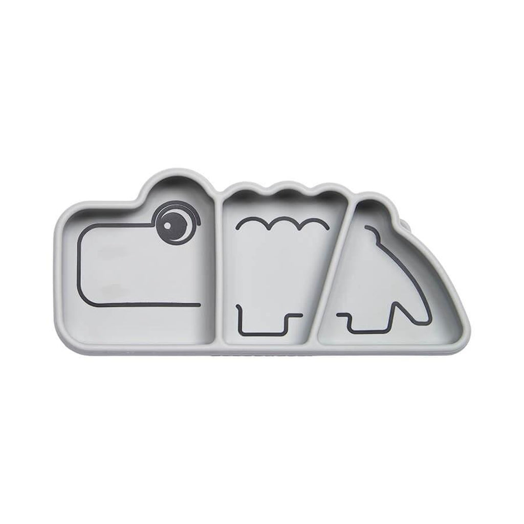 Done by Deer - Silikoninen Stick&amp;Stay Croco - välipalalautanen - Tarvike - Done by Deer - Vihreä - - - Muksukaskauppa.fi