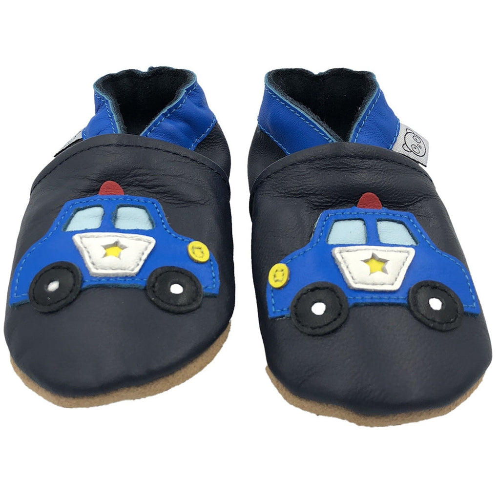Panda Feet Sisätossut Tummansininen Poliisiauto - Tarvike - Panda Feet - 0-6kk - - - Muksukaskauppa.fi