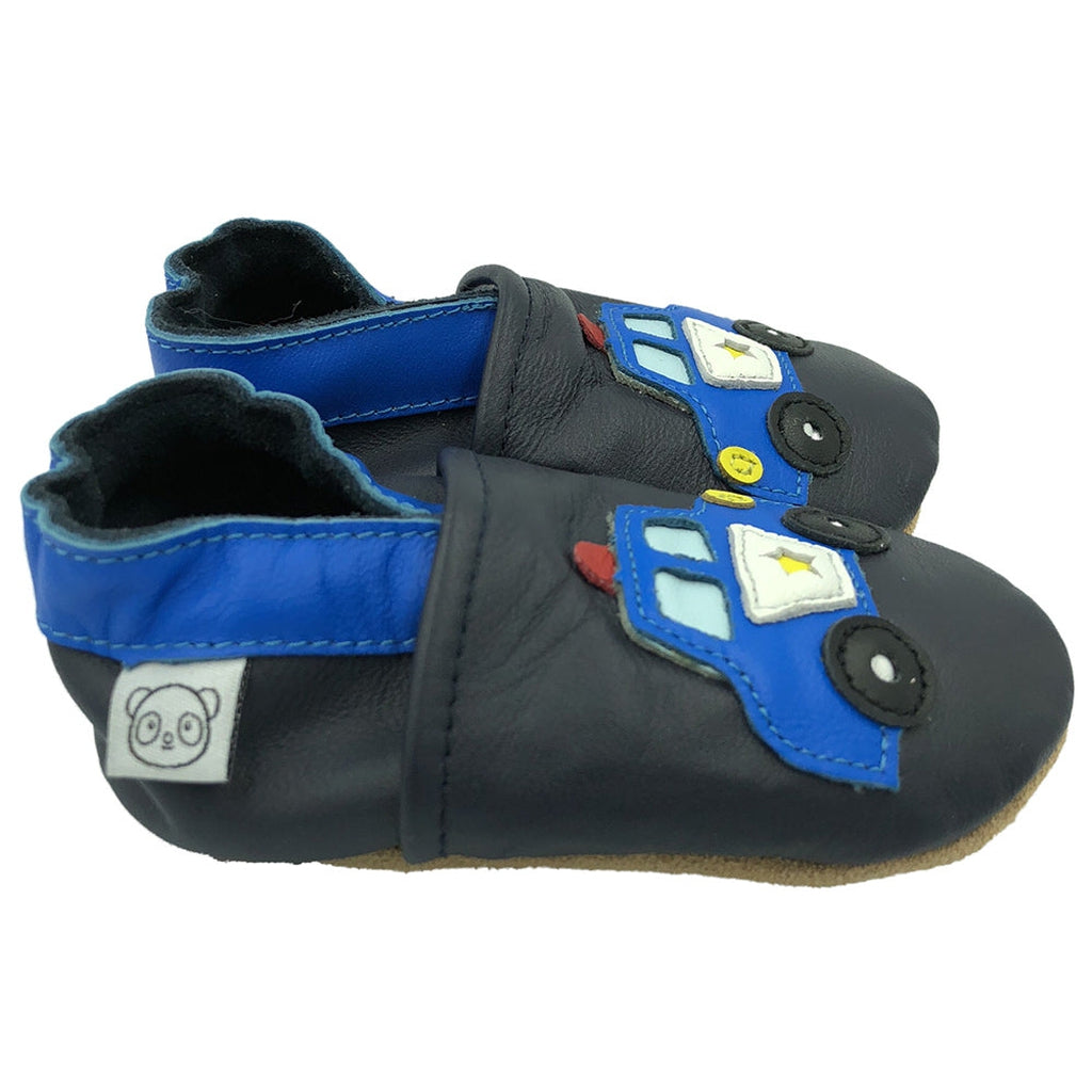 Panda Feet Sisätossut Tummansininen Poliisiauto - Tarvike - Panda Feet - 0-6kk - - - Muksukaskauppa.fi