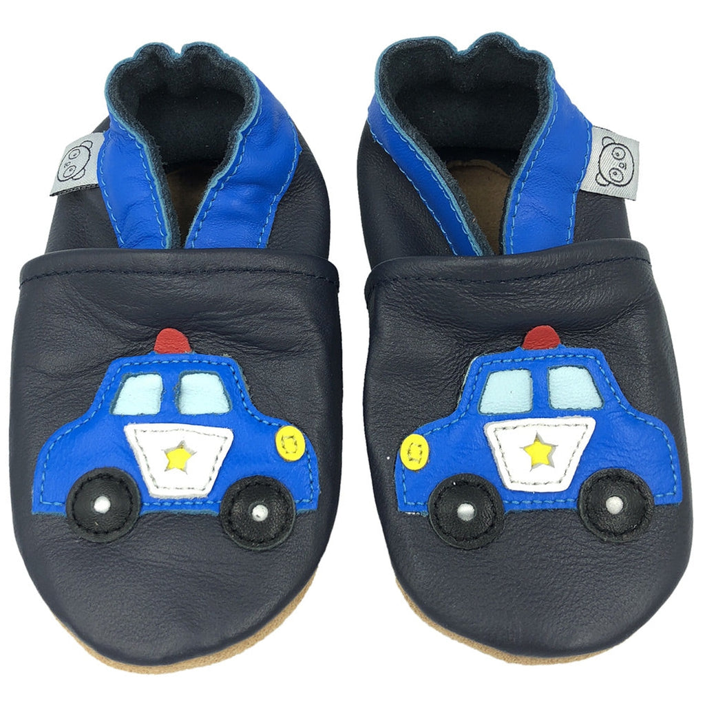 Panda Feet Sisätossut Tummansininen Poliisiauto - Tarvike - Panda Feet - 0-6kk - - - Muksukaskauppa.fi