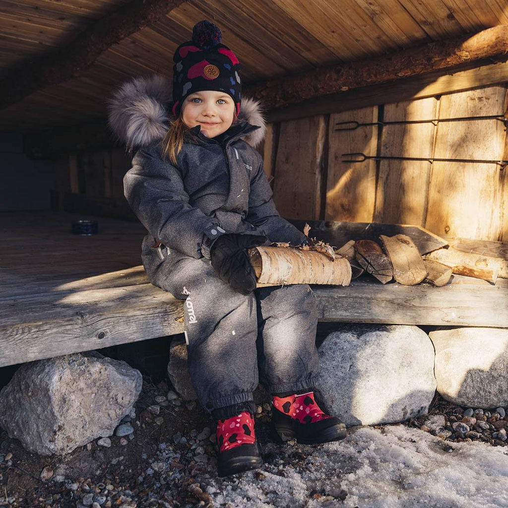 Kuoma Unni talvihaalari - lasten toppahaalarit - Haalari - Kuoma - Musta denim - 116 - - Muksukaskauppa.fi