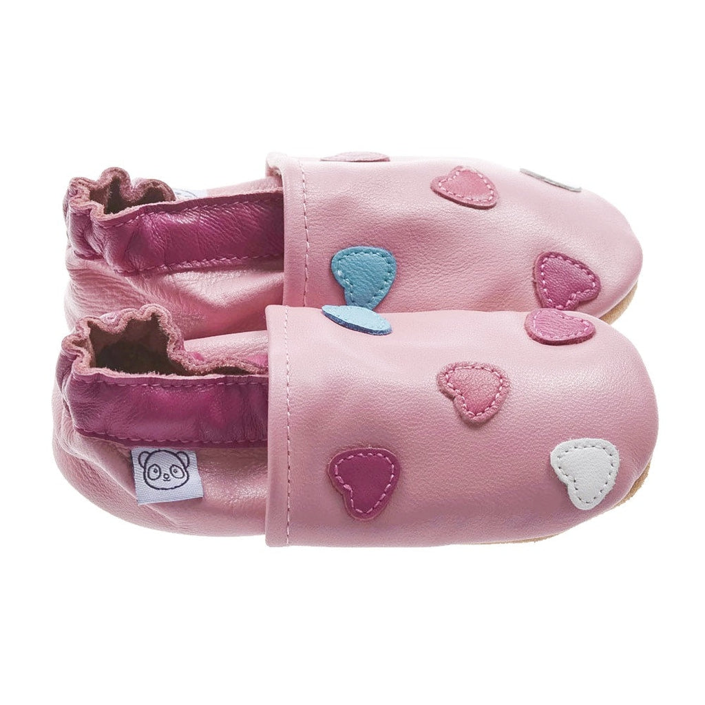 Panda Feet Sisätossut Vaaleanpunainen Sydän - Tarvike - Panda Feet - 0-6kk - - - Muksukaskauppa.fi