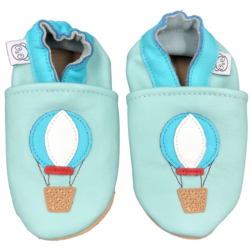 Panda Feet Sisätossut Vaaleansininen Kuumailmapallo - Tarvike - Panda Feet - 0-6kk - - - Muksukaskauppa.fi