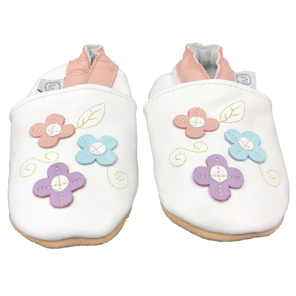 Panda Feet Sisätossut Valkoinen Pieni Kukka - Tarvike - Panda Feet - 0-6kk - - - Muksukaskauppa.fi