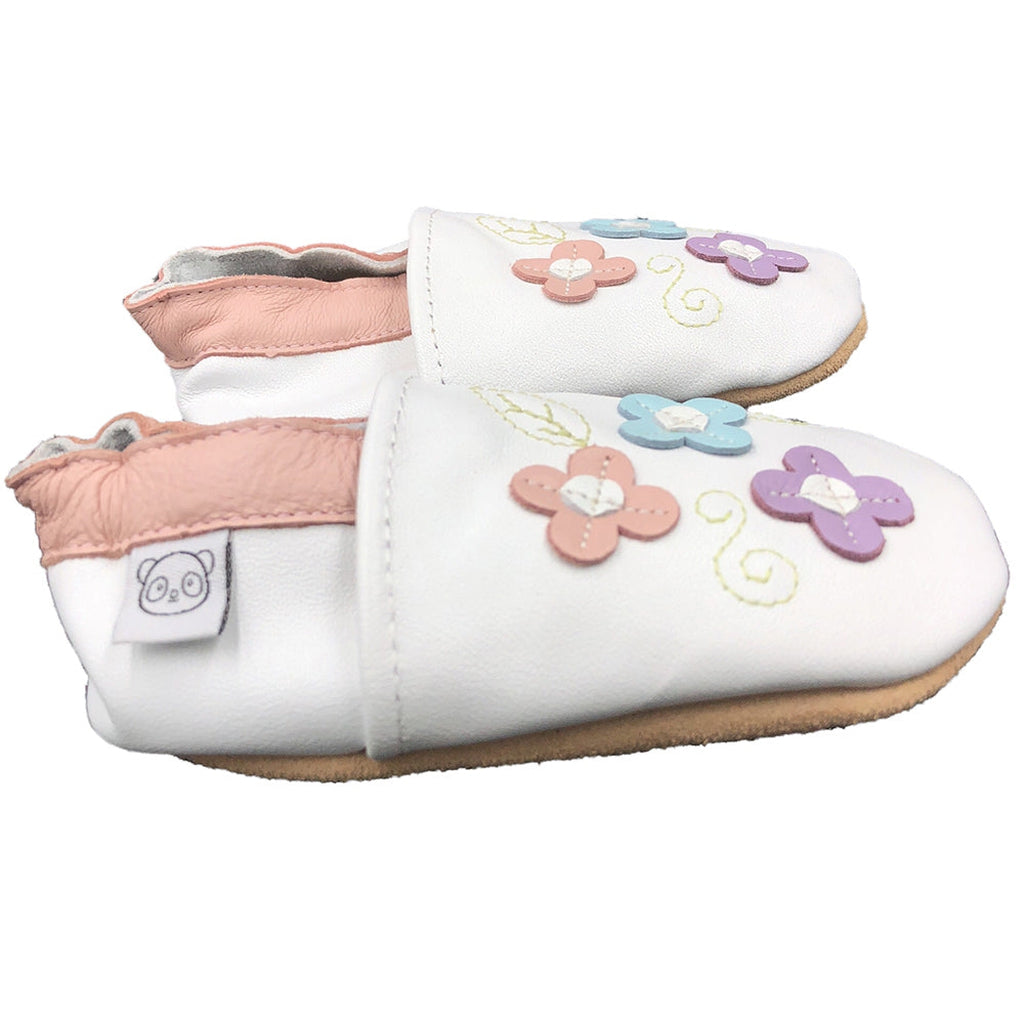 Panda Feet Sisätossut Valkoinen Pieni Kukka - Tarvike - Panda Feet - 0-6kk - - - Muksukaskauppa.fi