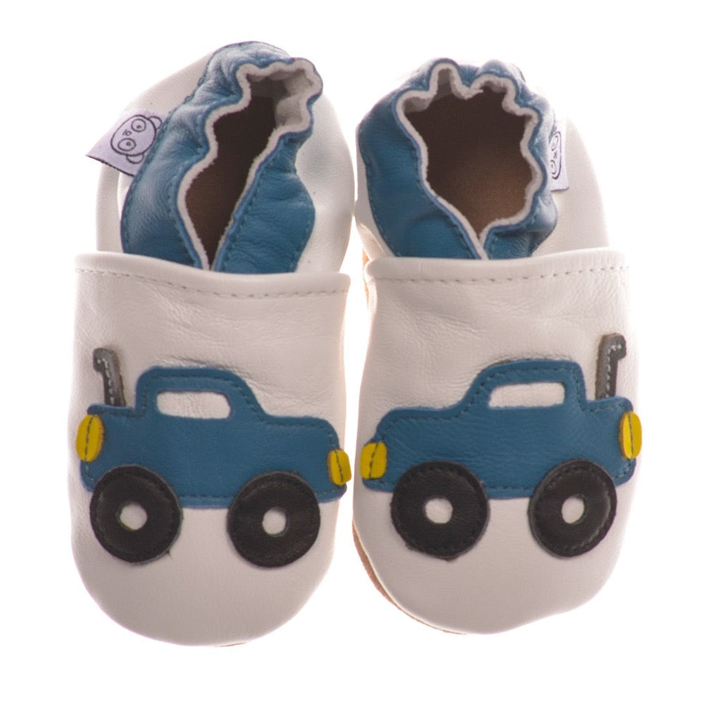 Panda Feet Sisätossut Valkoinen Monsteriauto - Tarvike - Panda Feet - 0-6kk - - - Muksukaskauppa.fi