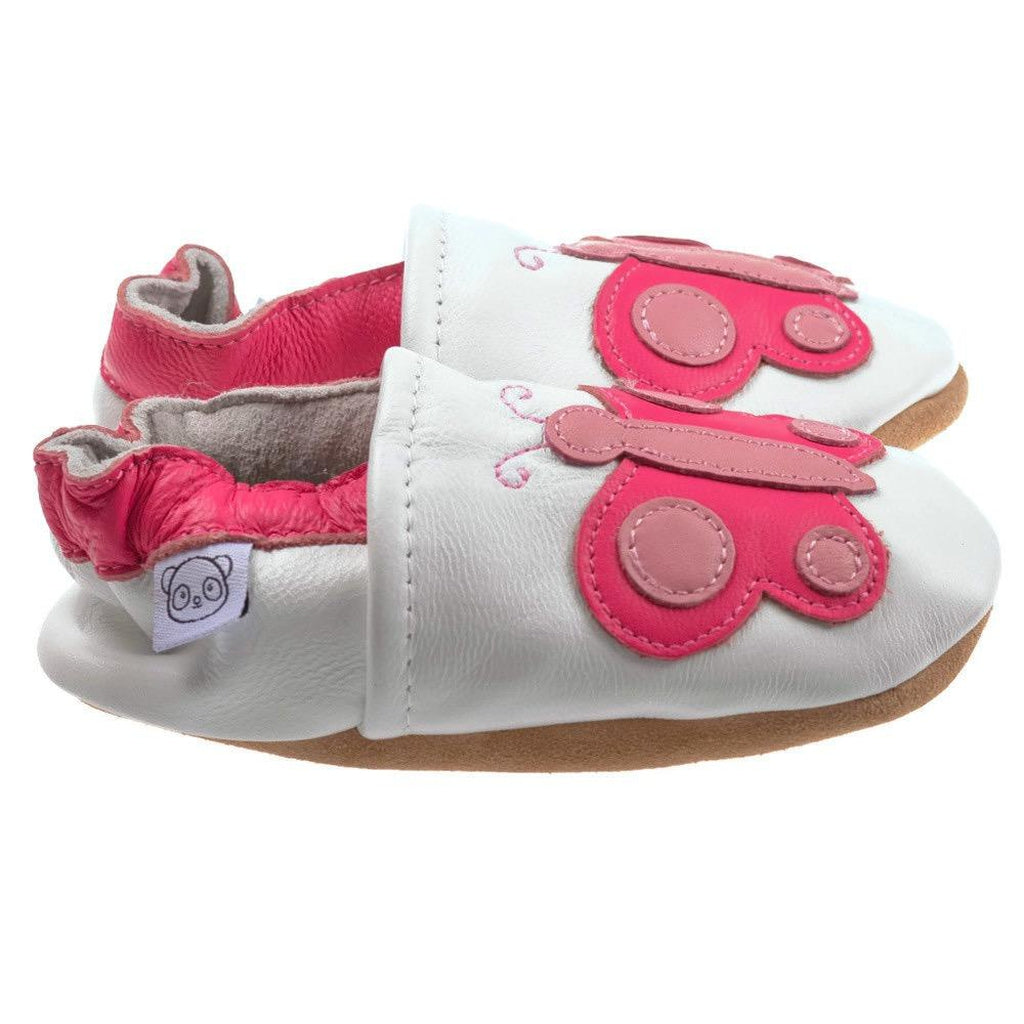 Panda Feet Sisätossut Valkoinen Perhonen - Tarvike - Panda Feet - 0-6kk - - - Muksukaskauppa.fi