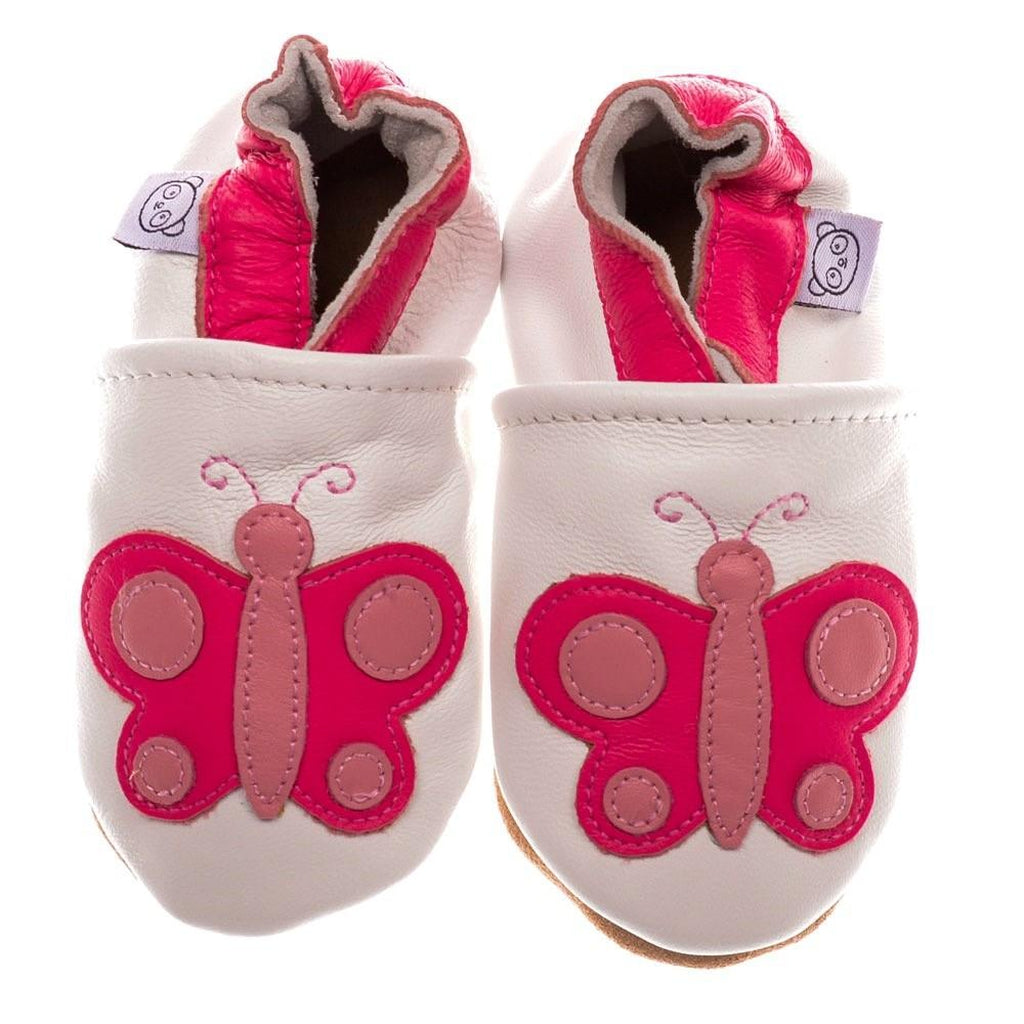 Panda Feet Sisätossut Valkoinen Perhonen - Tarvike - Panda Feet - 0-6kk - - - Muksukaskauppa.fi