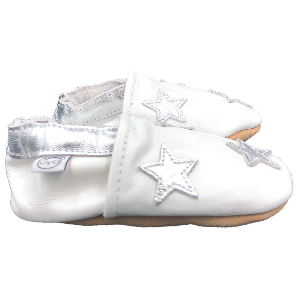 Panda Feet Sisätossut Valkoinen Tähti - Tarvike - Panda Feet - 0-6kk - - - Muksukaskauppa.fi