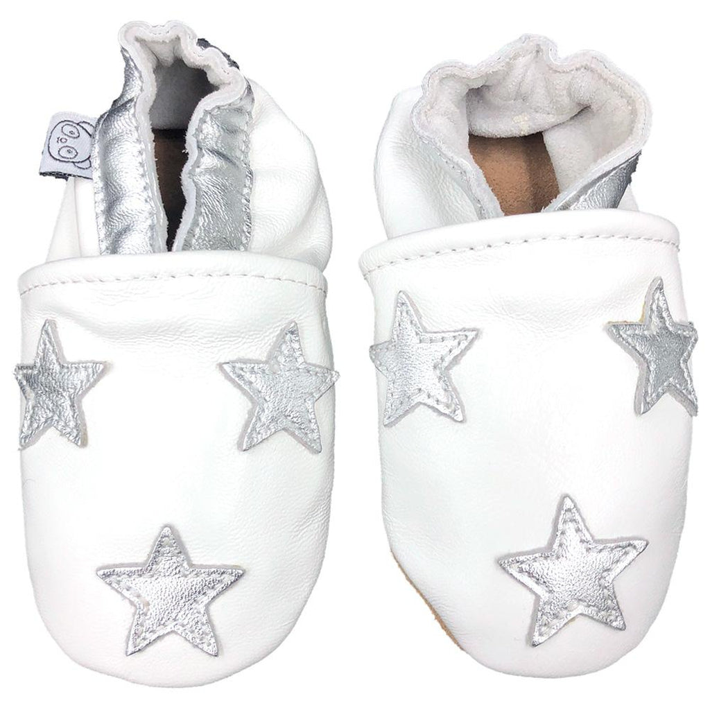 Panda Feet Sisätossut Valkoinen Tähti - Tarvike - Panda Feet - 0-6kk - - - Muksukaskauppa.fi
