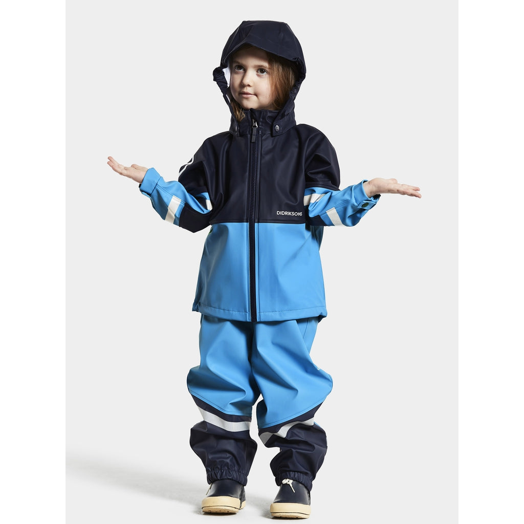 Didriksons Waterman Kid&#39;s Set - lasten sadeasu - Sadeasu - Didriksons - Sharp Blue - 80 - - Muksukaskauppa.fi